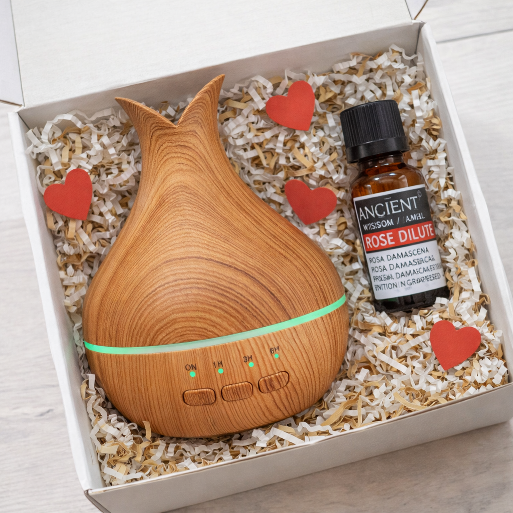 Pack Difusor de Aromas con Aceite Esencial de Rosa de Regalo