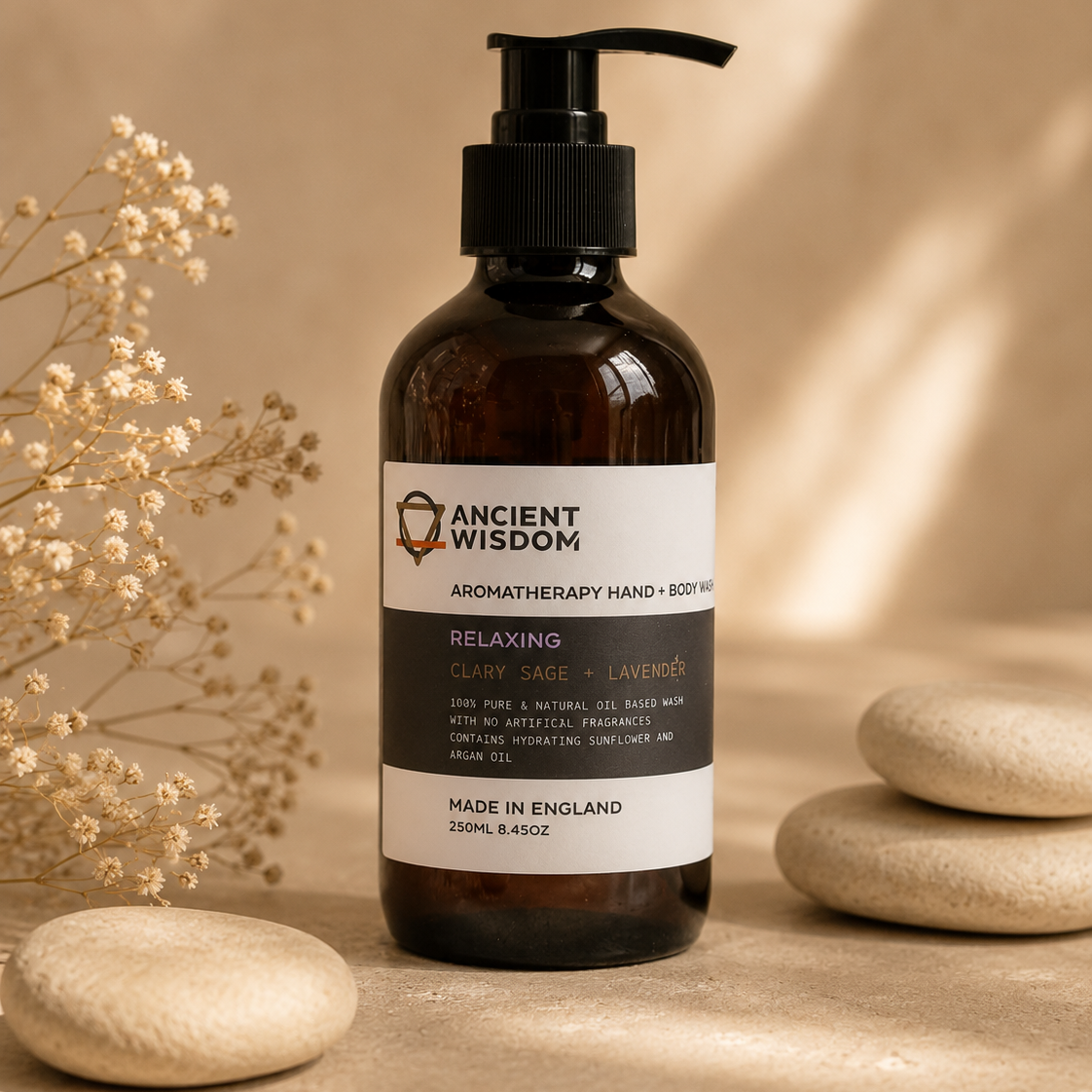 Jabón Líquido de Manos y Cuerpo con Salvia Sclarea y Lavanda 250 ml