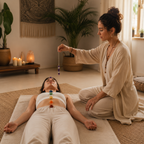 Péndulo de Amatista Natural de Tres Piezas para Radiestesia y Meditación