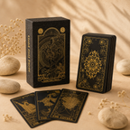 Tarot Dorado de 78 Cartas con Libro Guía y Caja de Regalo Premium