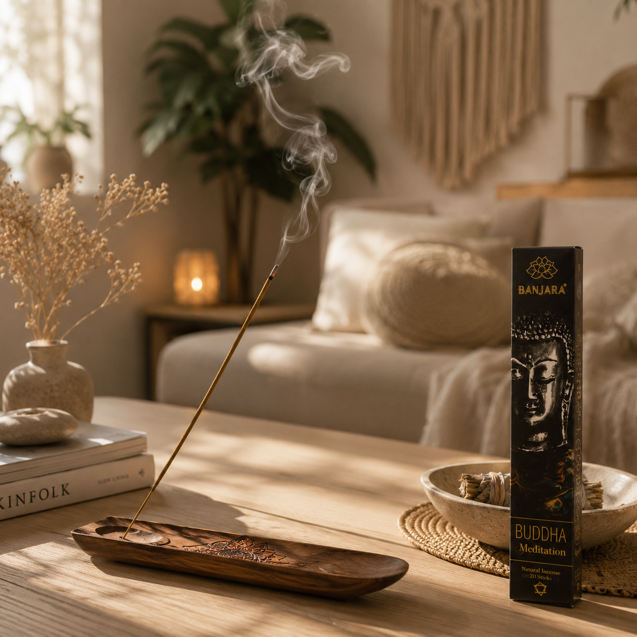 Set de Regalo de Inciensos Naturales Buda – 6 Aromas para Meditación