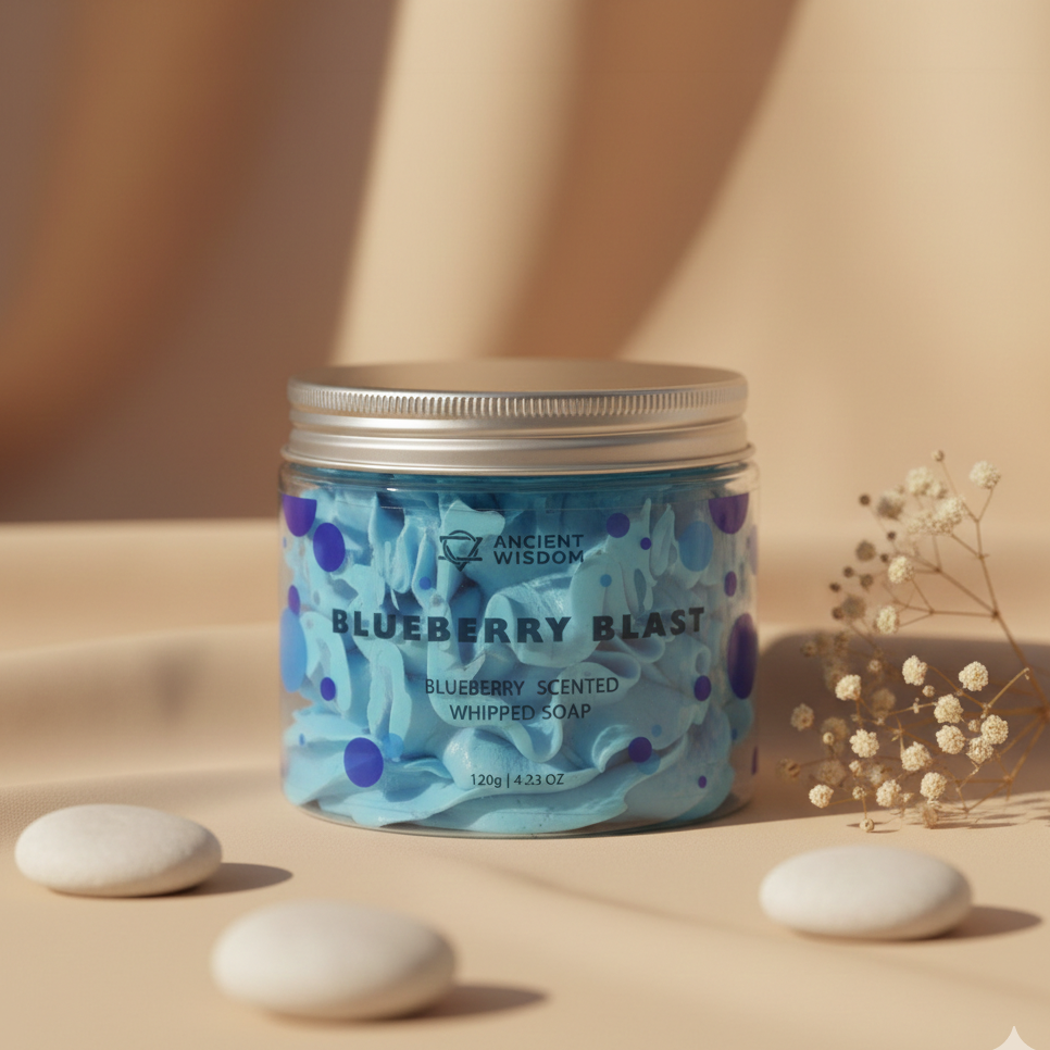 Jabón crema batida de arándanos vegano 120 g