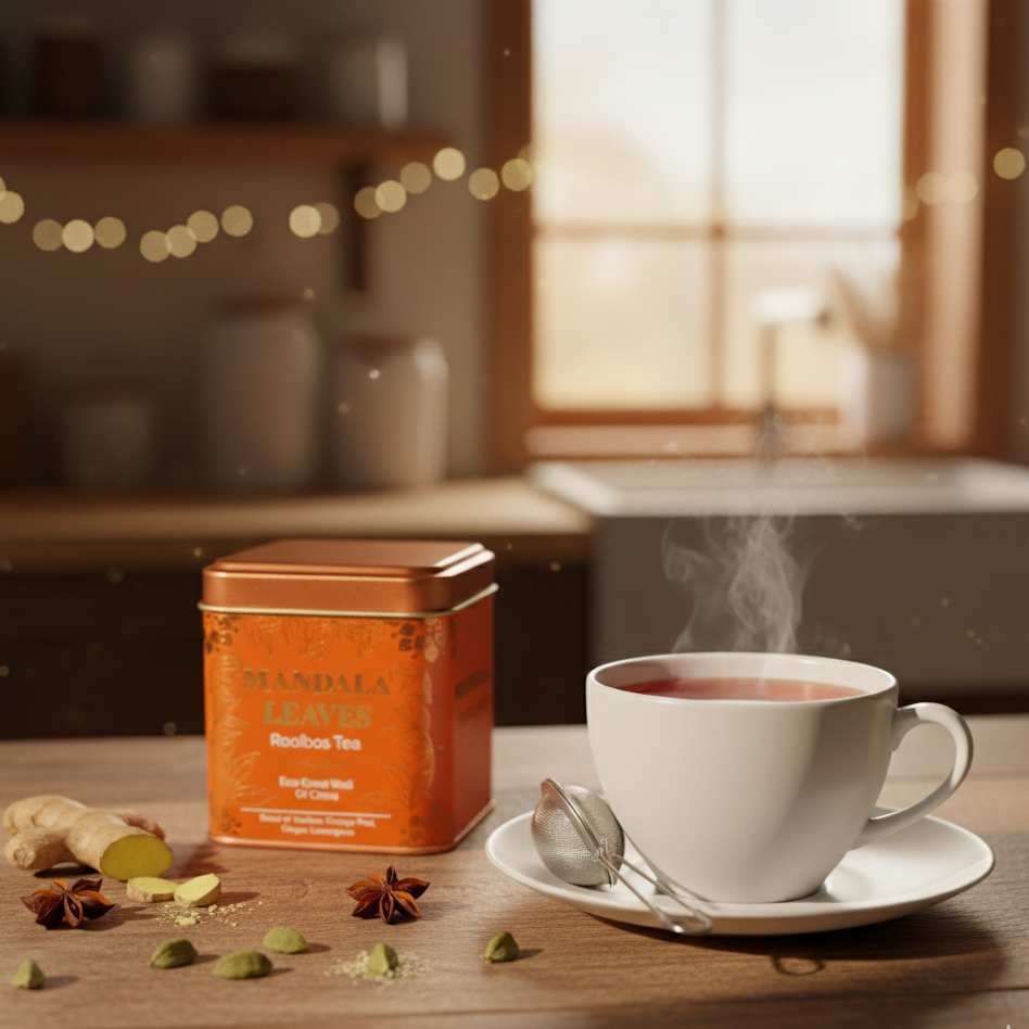 Rooibos ecológico Gran Muralla China 50 g con naranja jengibre y hierba de limón