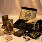 Tarot Hoja Dorada – Set de Regalo Ritual Completo con Accesorios Místicos