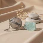 Colador de té con piedra natural Aguamarina