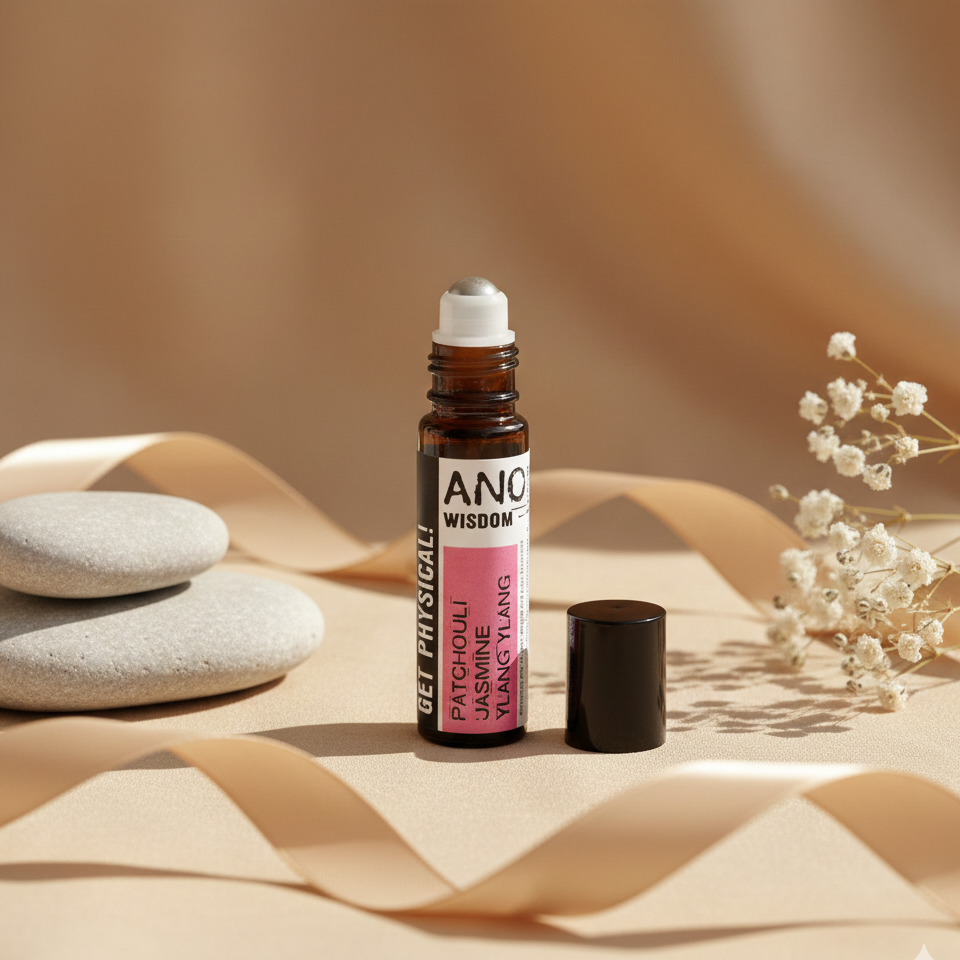 Roll on aromaterapia Get Physical con patchouli jazmín y ylang ylang