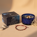 Vela de cristal del zodiaco Aries (Soja Natural)