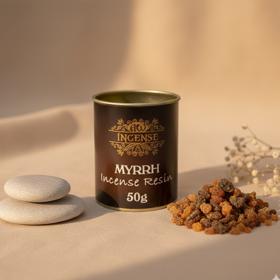 Resina de Mirra 50 g para Sahumerios | Limpieza Energética y Rituales Sagrados