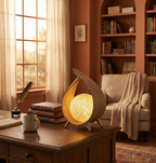 Lámpara de coco natural hecha a mano en Bali