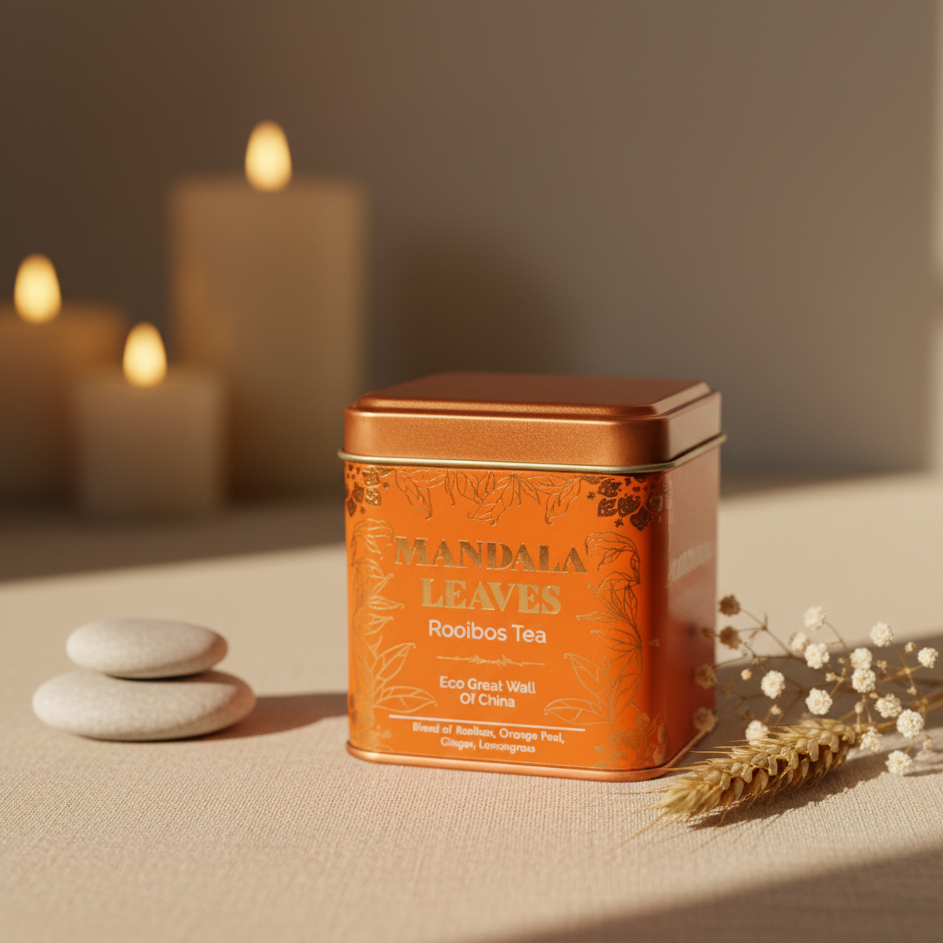 Rooibos ecológico Gran Muralla China 50 g con naranja jengibre y hierba de limón