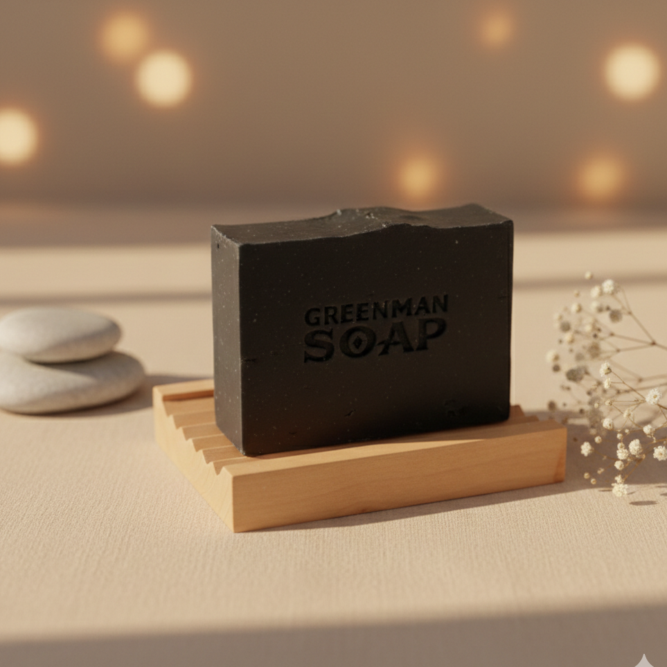 Jabón natural Greenman para hombre 100g sin SLS ni parabenos