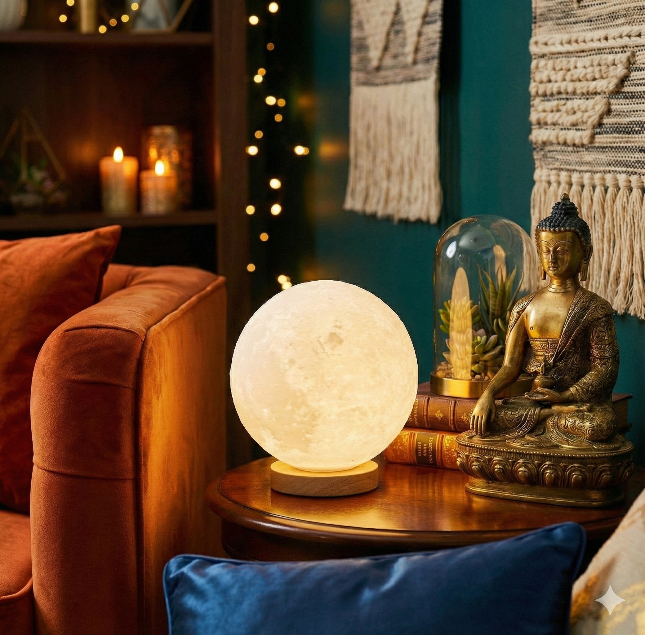 Lámpara ambiental lunar Nueva Ola USB con 3 niveles de brillo