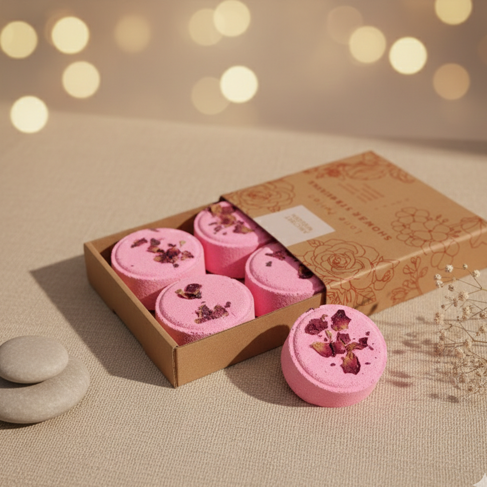 Pastillas de ducha Zen Poción de Amor cuarteto de aromaterapia