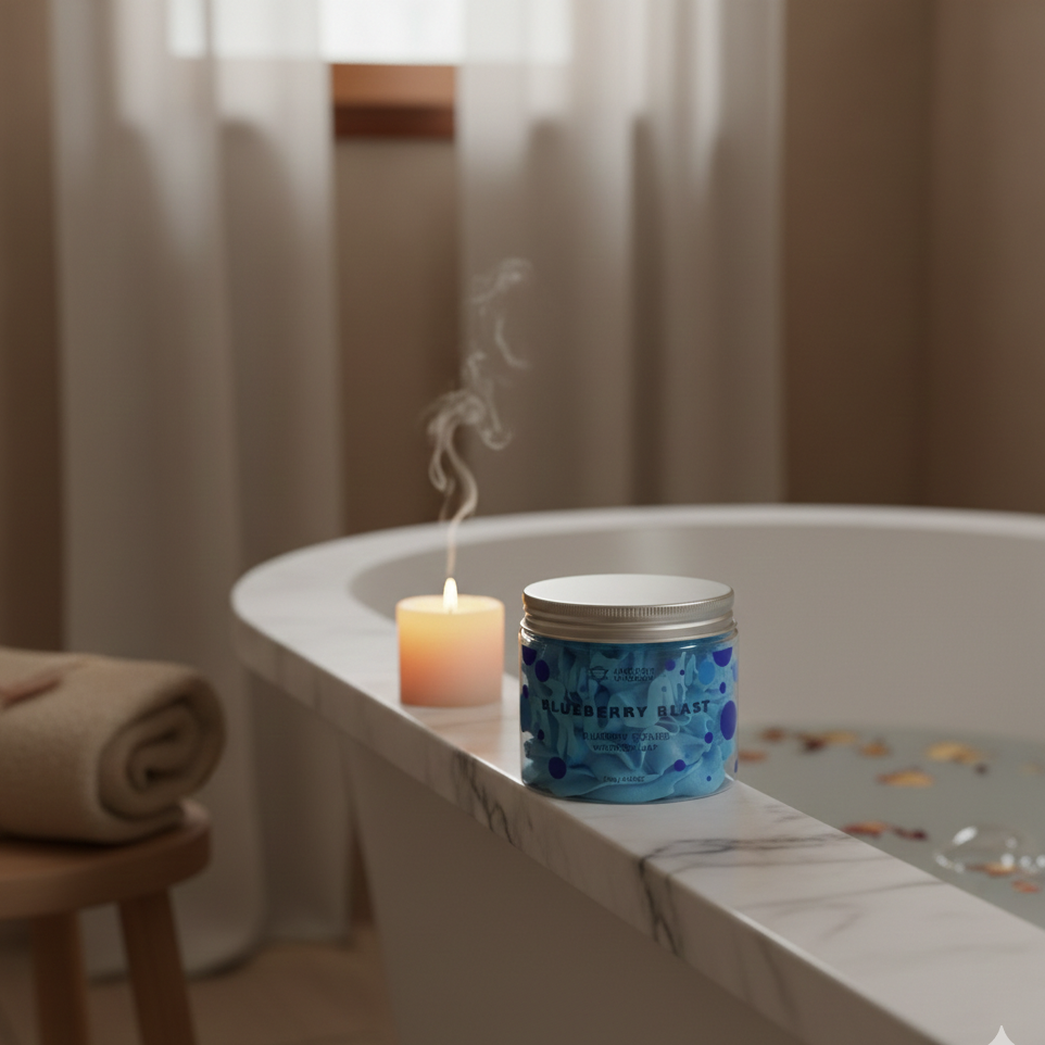 Jabón crema batida de arándanos vegano 120 g