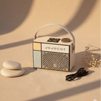 Altavoz retro Bluetooth Jojocut C10 radio portátil con asa y batería recargable