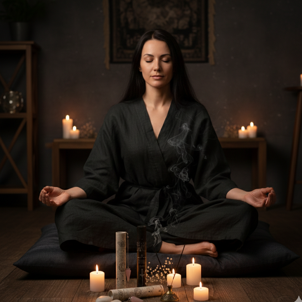 Incienso Ritual de Amor con Péndulo de Cuarzo Rosa