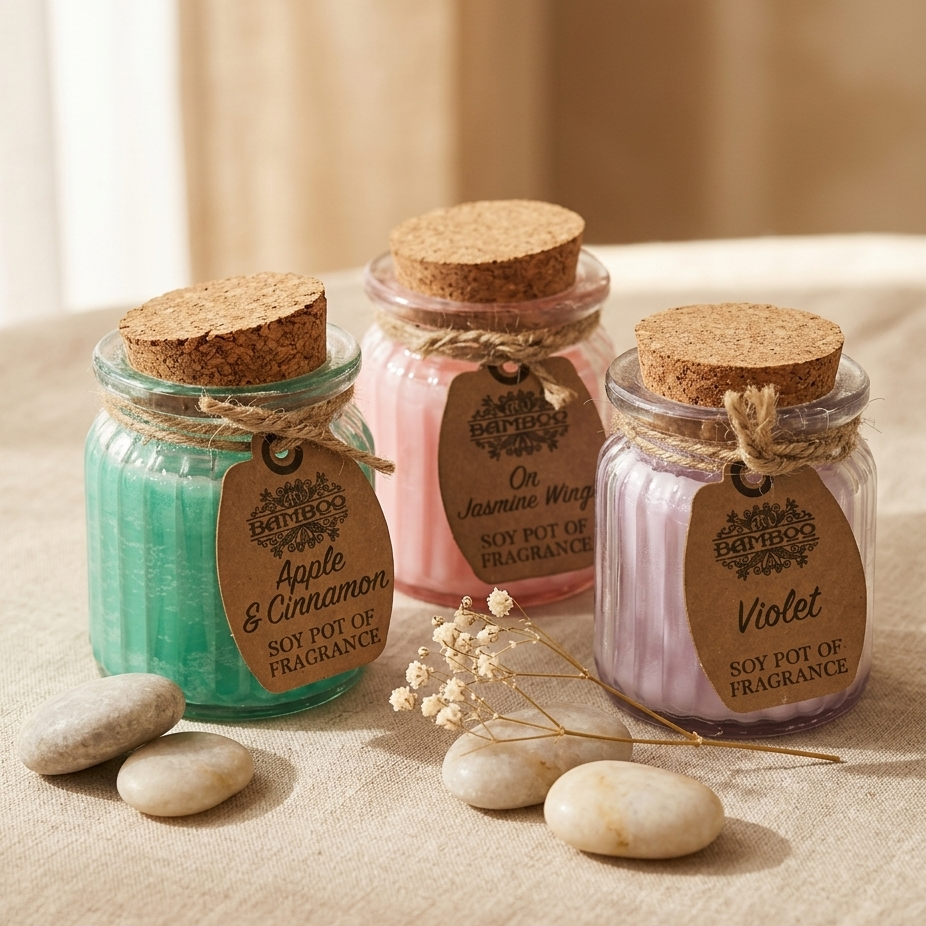 Set de velas aromáticas eco