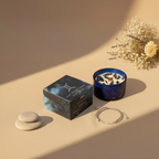 Vela de cristal del zodiaco Géminis de soja con pulsera de piedras preciosas