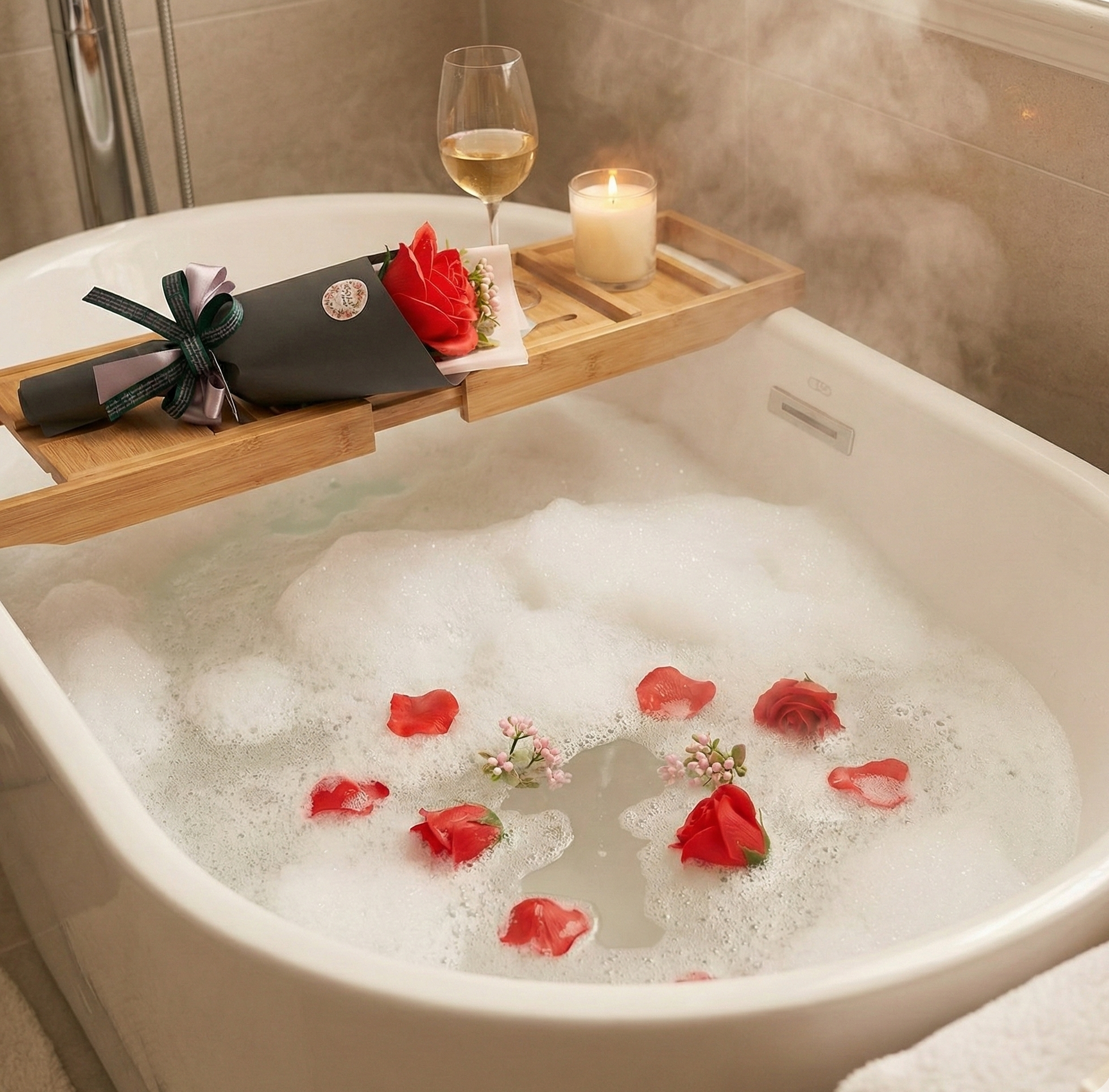 Flor de jabón aromática para baño relajante y regalo romántico