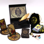 Tarot Hoja Dorada – Set de Regalo Ritual Completo con Accesorios Místicos