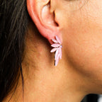 Pendientes de Cristal Vintage - Hadas - Cuarzo Rosa