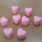 Tabletas de cera aromáticas en corazones de soja geranio y anís en frasco de vidrio