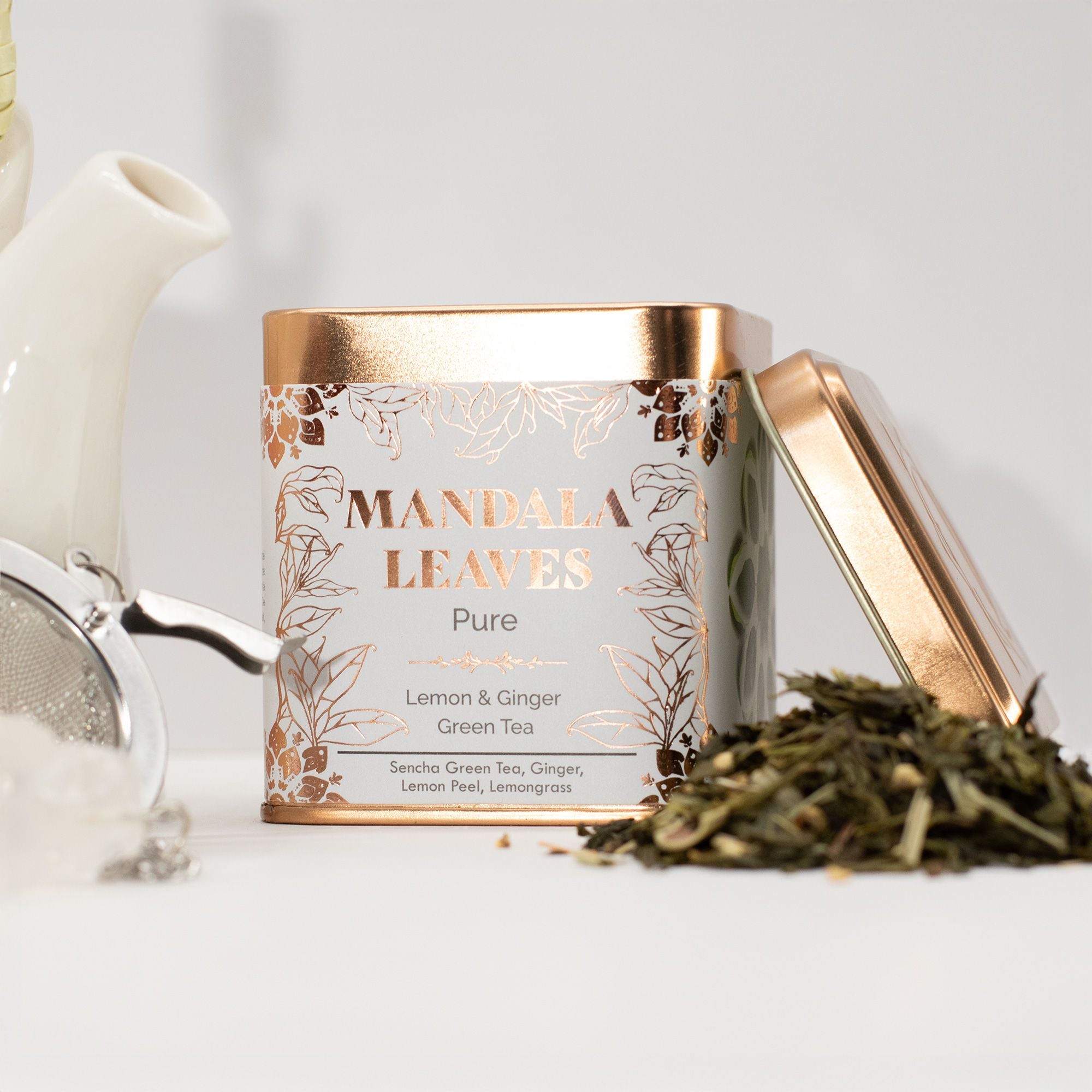 Té Verde Eco Limón y Jengibre Mandala Leaves 50 g