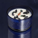 Vela de cristal del zodiaco Piscis (Soja Natural)
