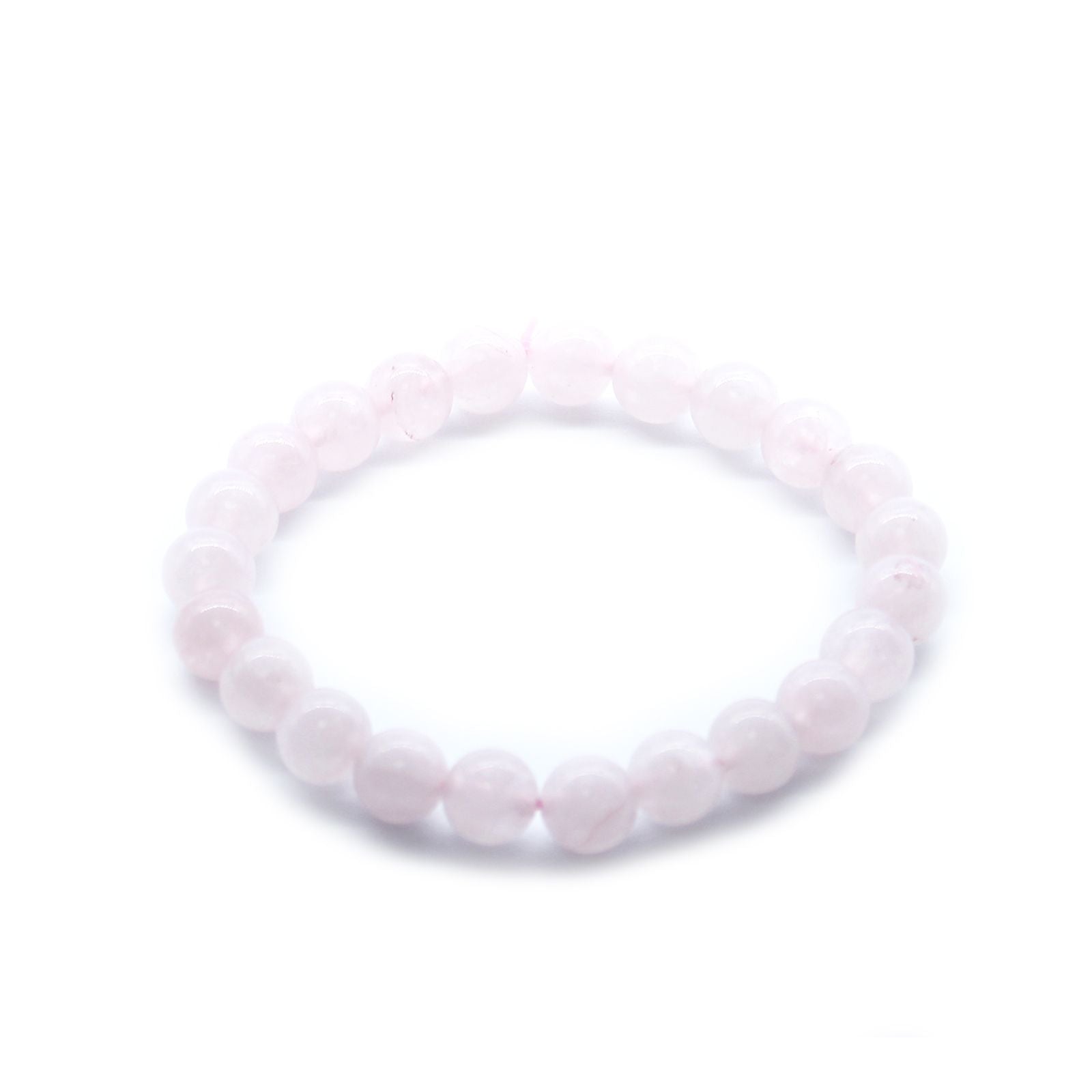 Brazalete de cuarzo rosa para amor propio y reconciliación