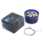 Vela de cristal del zodiaco Piscis (Soja Natural)