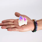 Cuarzo Angel Aura natural mediano para energía positiva y decoración consciente