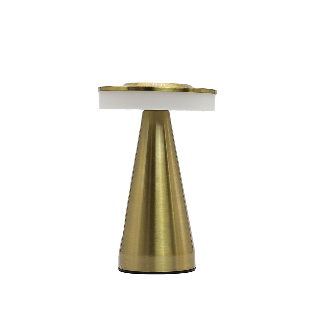 Lámpara táctil de mesa en cobre recargable USB C