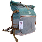 Mochila de Cáñamo para Viajes Color Salvia