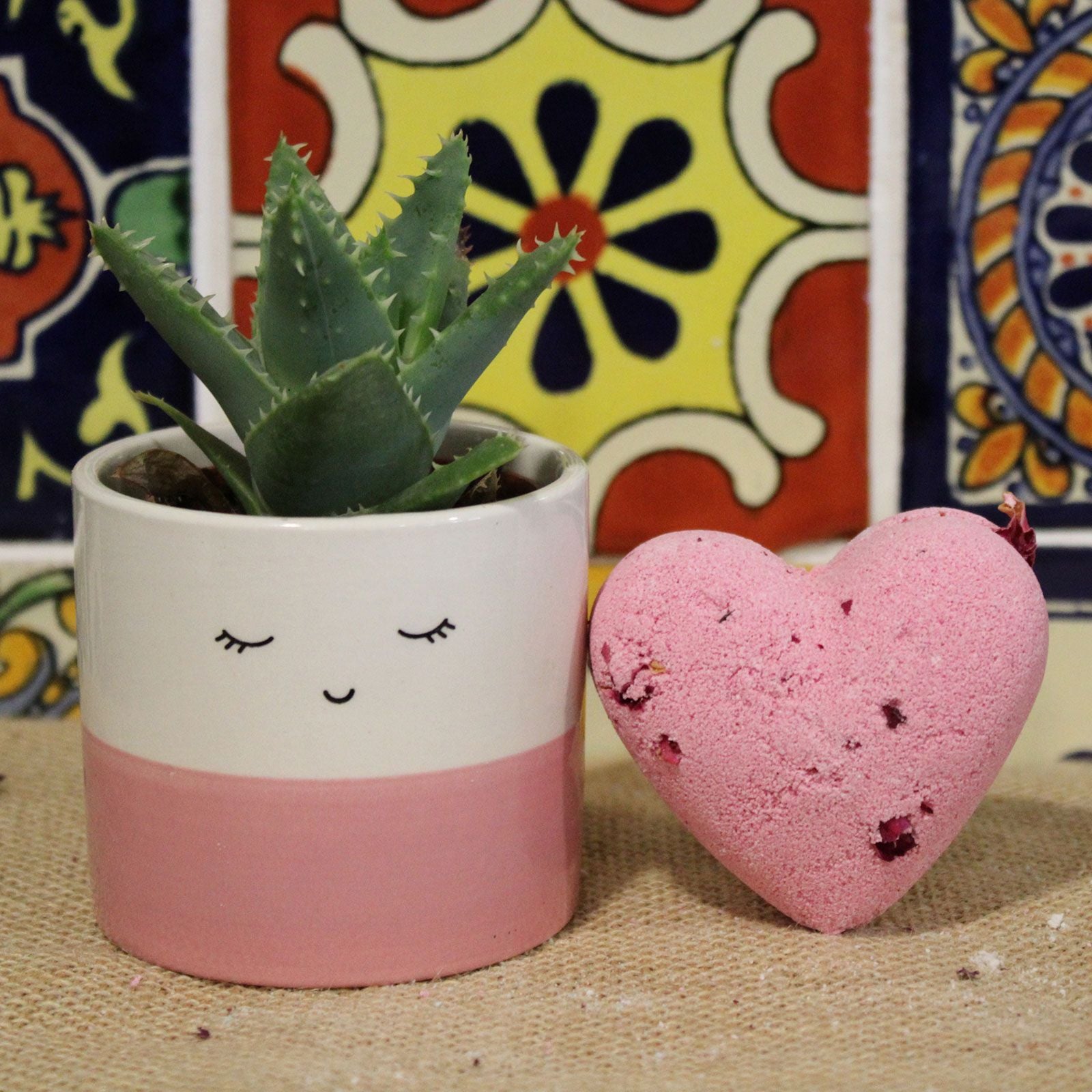 Bomba de baño corazón Ylang & Rose 70 g regalo romántico y autocuidado