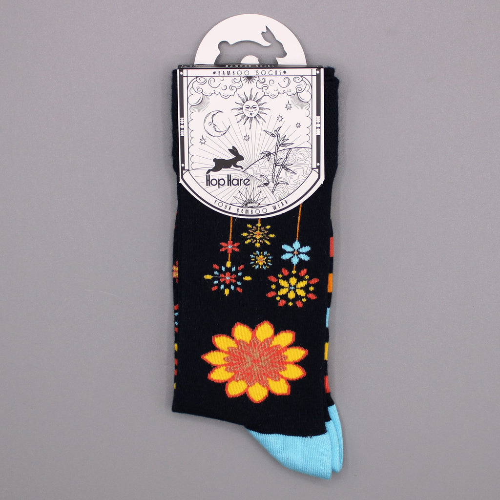 Calcetines de bambú Hop Hare Flores de Mandala talla S/M