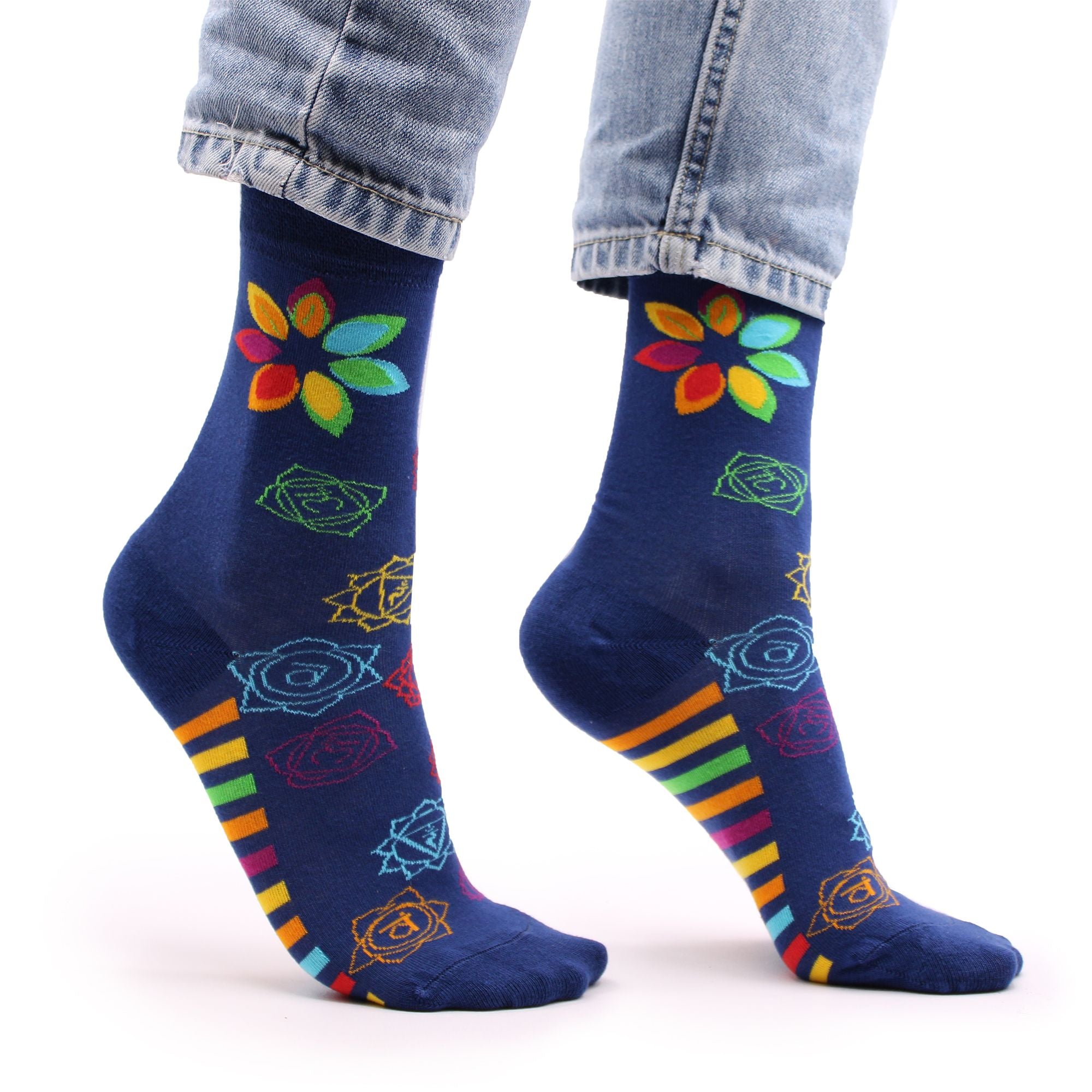 Calcetines de Bambú Rainbow Chakra S/M