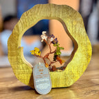 Jardín árbol de piedras preciosas siete chakras con base de madera de mango y 60 chips