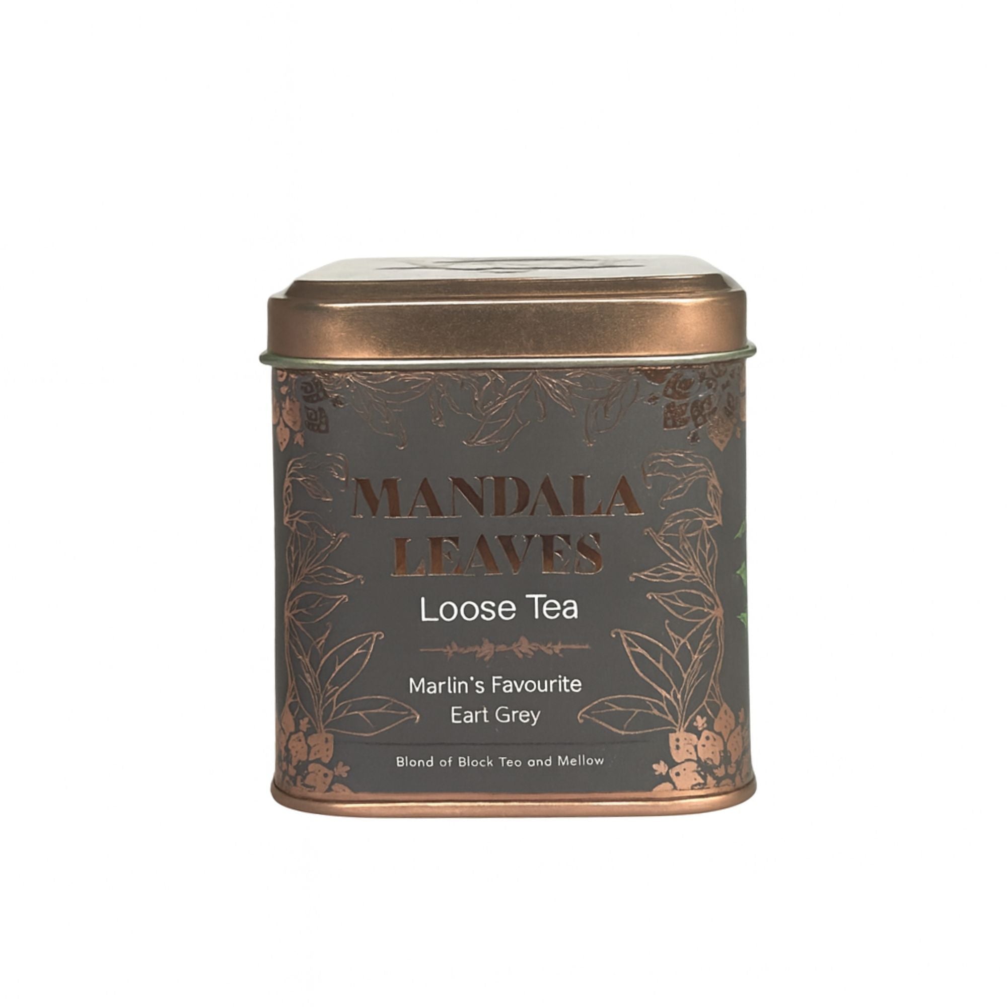 Té Earl Grey favorito de Merlín en lata 50 g con bergamota y flores de malva