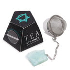 Colador de té con piedra natural Aguamarina