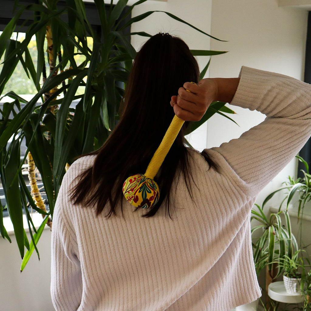 Masajeador de ajenjo de bambú – Modelo Limón