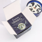 Vela de cristal del zodiaco Cáncer de soja con pulsera de piedras preciosas